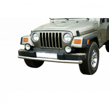 Защита переднего бампера (d63.5) для JEEP Wrangler (2002-2004)(Окрашенное) купить недорого с доставкой в Волжск