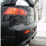 Накладка (юбка) заднего бампера "EVO" var №1 для Mitsubishi Lancer X (2007-2016) купить недорого с доставкой в Волжск