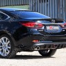 Диффузор заднего бампера var №2 (с килями + стоп сигнал) для Mazda 6 (2013-н.в.) купить недорого с доставкой в Волжск