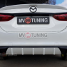 Диффузор заднего бампера var №4 (с килями) для Mazda 6 (2013 - н.в.) купить недорого с доставкой в Волжск