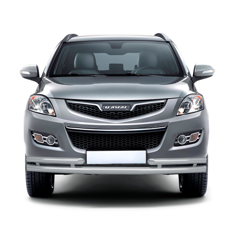 Защита переднего бампера двойная с углами d63/51мм ИСКРА (ППК) HAVAL H5 (2020-н.в.) купить недорого с доставкой в Волжск