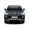 Защита переднего бампера двойная с зубьями d63/63мм (НПС) Toyota Land Cruiser 200 (2014-н.в.) купить недорого с доставкой в Волжск