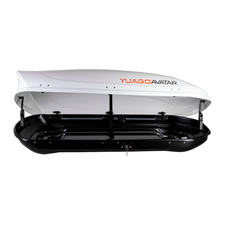 Автобокс YUAGO Avatar (тиснение) (EuroLock) двусторонний, белый, 460л купить недорого с доставкой в Волжск