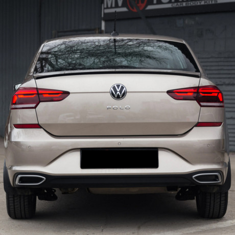 Имитация выхлопа SILVER (серебристый) для Volkswagen Polo Liftback (2020-2023) купить недорого с доставкой в Волжск