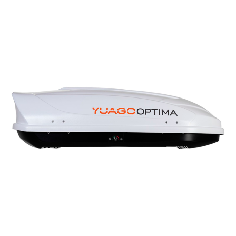 Автобокс YUAGO OPTIMA (тиснение) (EuroLock), белый, 390л купить недорого с доставкой в Волжск