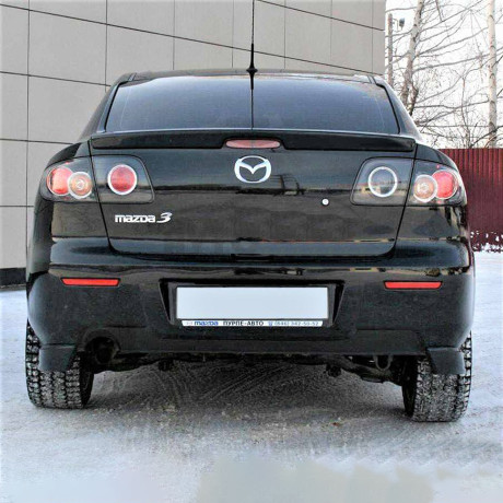Клыки на задний бампер "GT" для Mazda 3 купить недорого с доставкой в Волжск