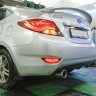 Диффузор заднего бампера var №3 (двойной выхлоп) для Hyundai Solaris (2010-2013) купить недорого с доставкой в Волжск