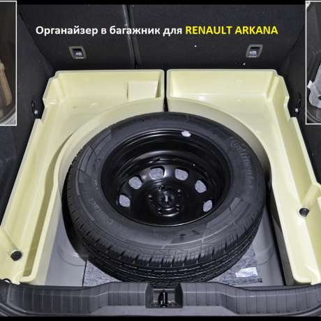 Органайзер в багажник "КАРТ" для Renault Arkana купить недорого с доставкой в Волжск