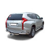 Защита заднего бампера «Уголки двойные» для Mitsubishi Pajero Sport (2017-н.в.)(Нерж. Сталь) купить недорого с доставкой в Волжск