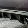 Диффузор заднего бампера с килями для Honda Accord VIII (2008-2013) купить недорого с доставкой в Волжск