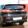 Диффузор заднего бампера "2.0L" (гладкий, без вырезов) для Mitsubishi Lancer 10 (2007-2016) купить недорого с доставкой в Волжск